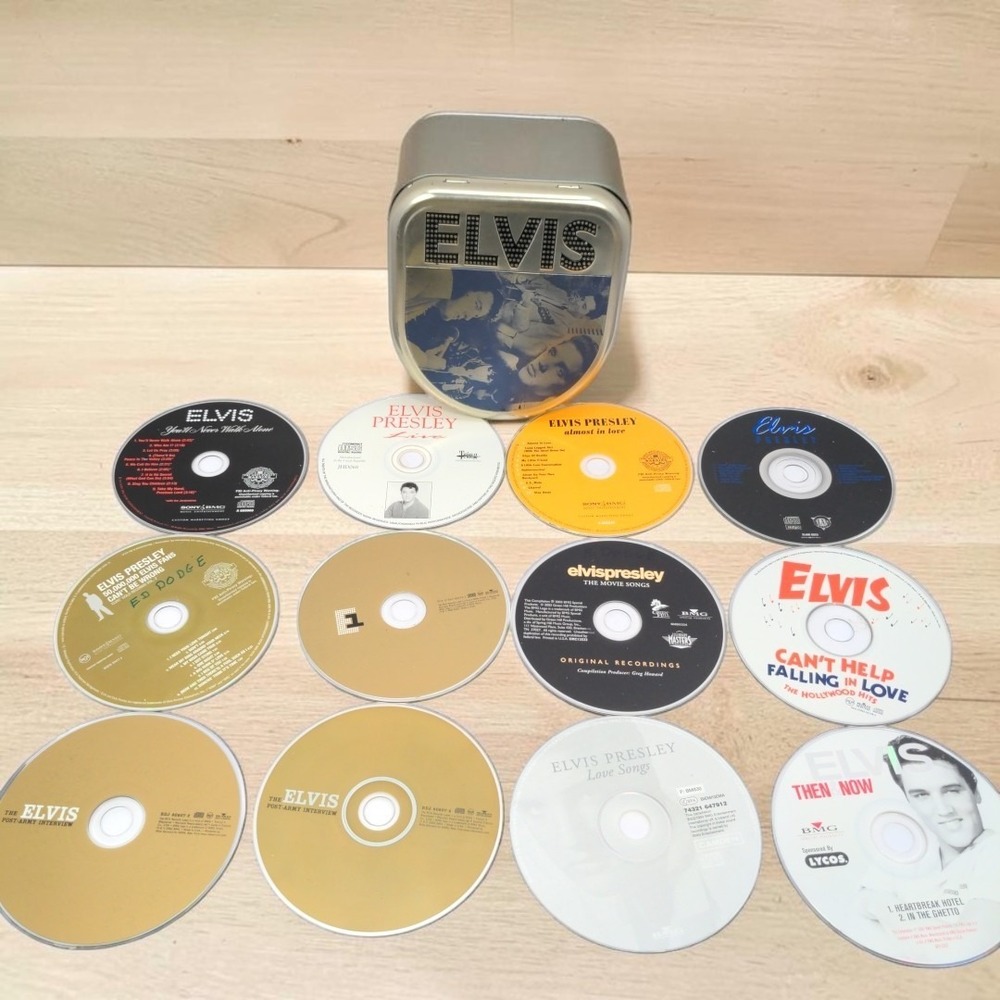 Elvis Presley CD Collection 12 Disc Set in Metal Tin 2002 Rock and Roll Music